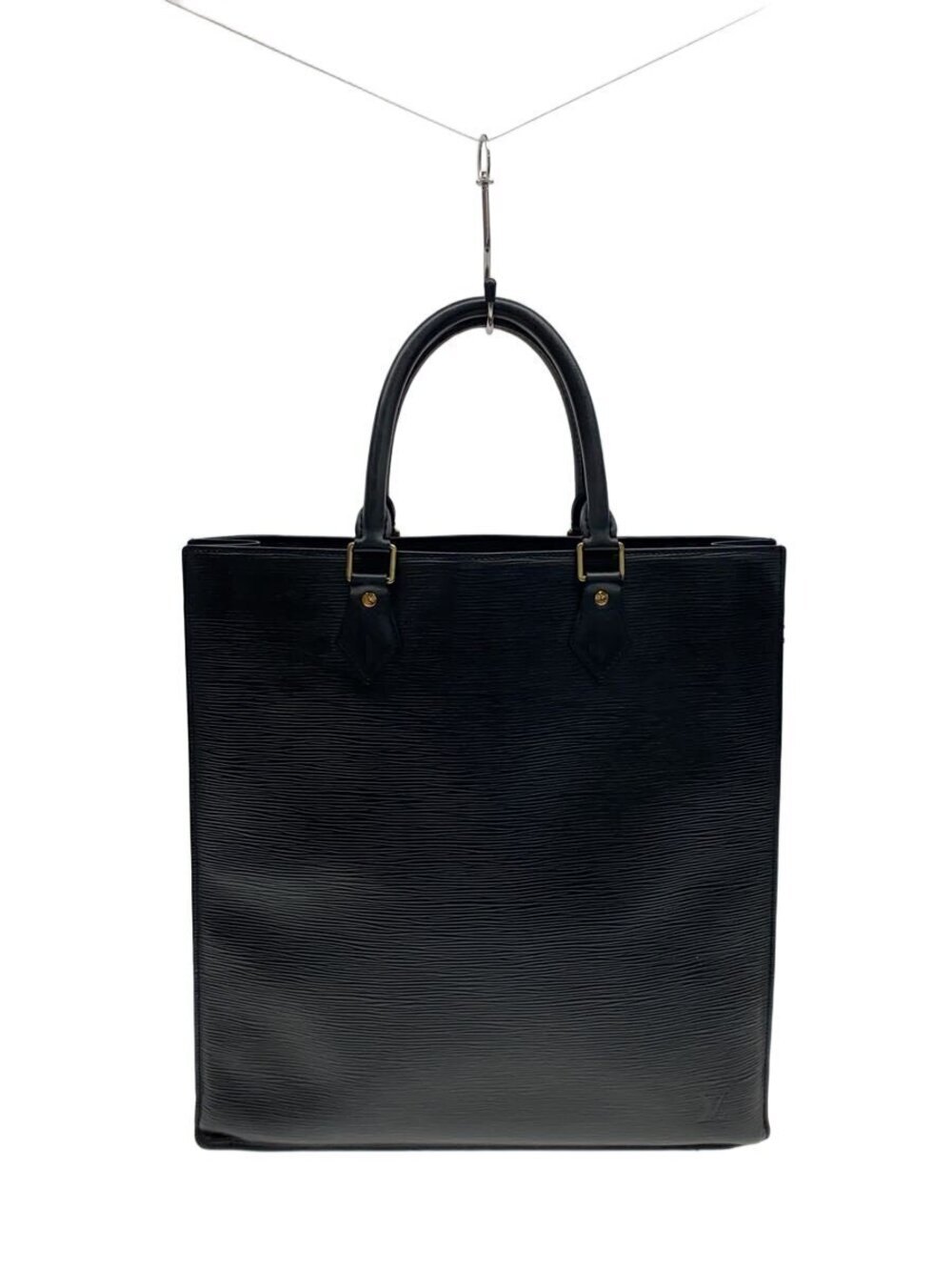 LOUIS VUITTON Sac Plat Epi Black Leather Black